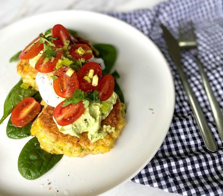 Corn Fritters with Whipped Avocado