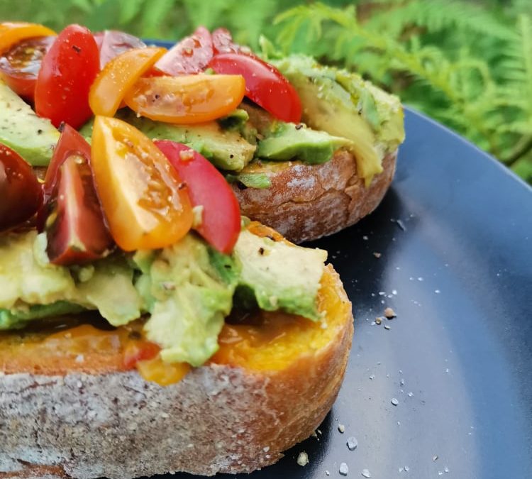 Toasted Ciabatta topped with New Yorker Mustard relish