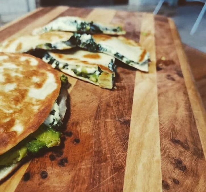 Toasted Tortillas filled with Ricotta