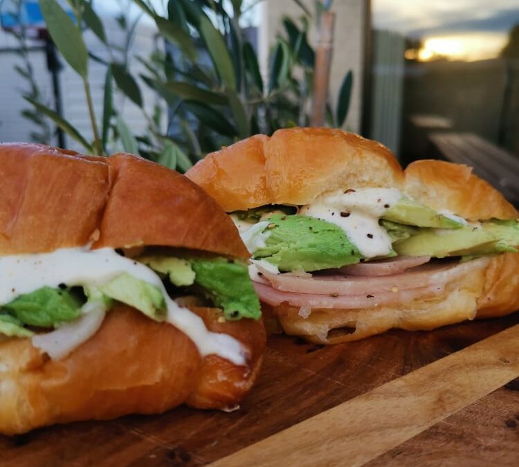 Champagne Ham with Avocado